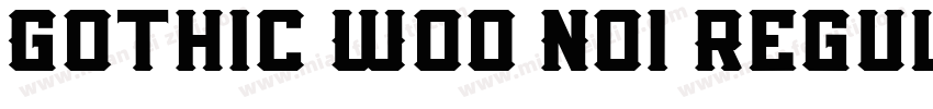 Gothic W00 No1 Regul字体转换